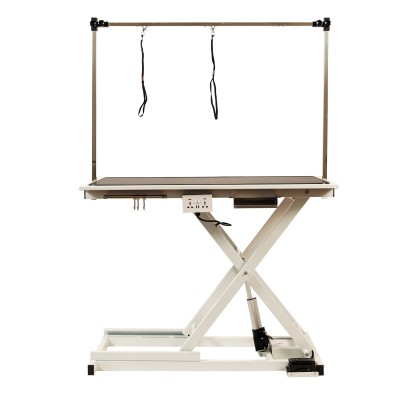 White Electric Grooming Table 120x60